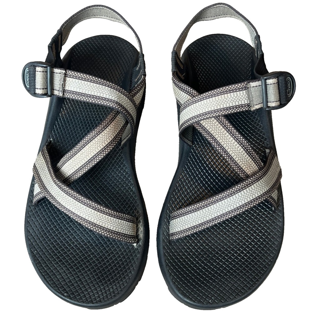 Chaco Z Cloud Classic Hiking Sandals Brown Striped Vibram Mens‎ 12 UK 11 EU 45
